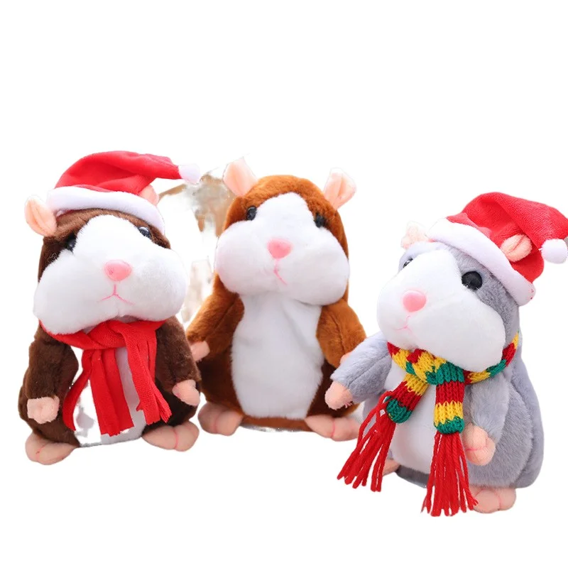 Plush Christmas Talking Hamster Toy And Move Stuffed Hamster Toys Christmas Hamster Stuffed And Plush Toys