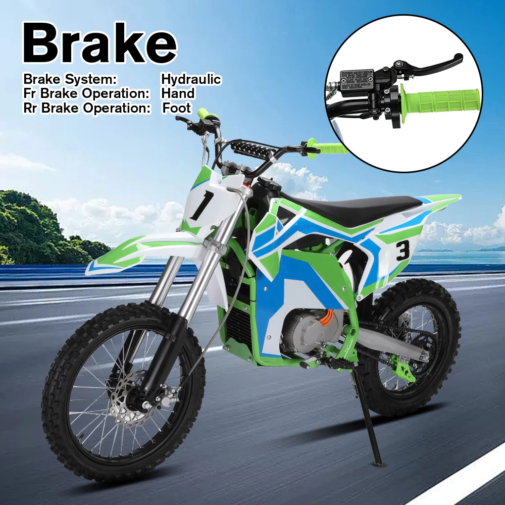 All Terrain Off Road 72V25Ah 3000W New Fast Adult Electric Motorcycle Offroad E Motorcycle Dirt Bike