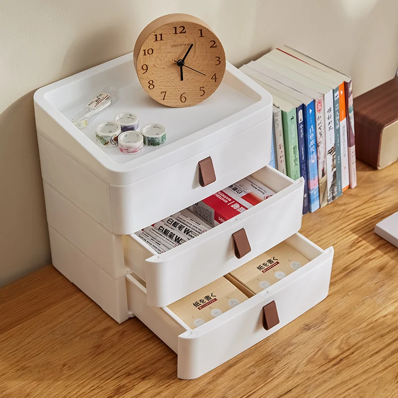 Hot Sale Custom Logo OEM Multipurpose Drawer Sundries Document  Plastic Desktop Storage Box
