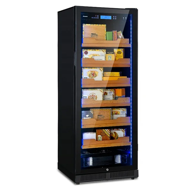 1200 сигар, металлический хьюмидор, ящик из испанского кедра/бука с ЖК-панелью управления