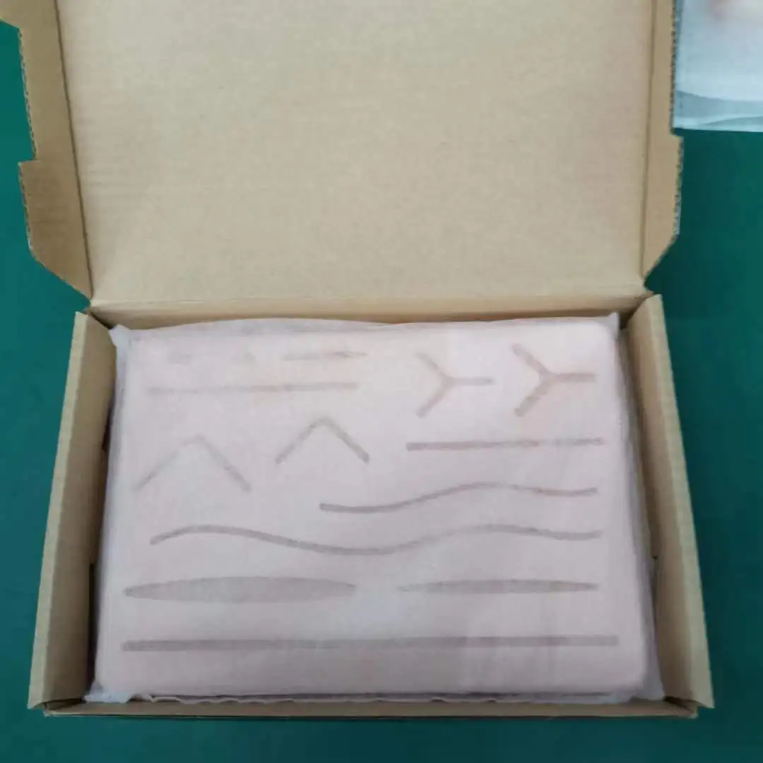 Обучающие ресурсы медицинская научная анатомия хирургия кожа человека силиконовая тренировочная шовная подушечка с