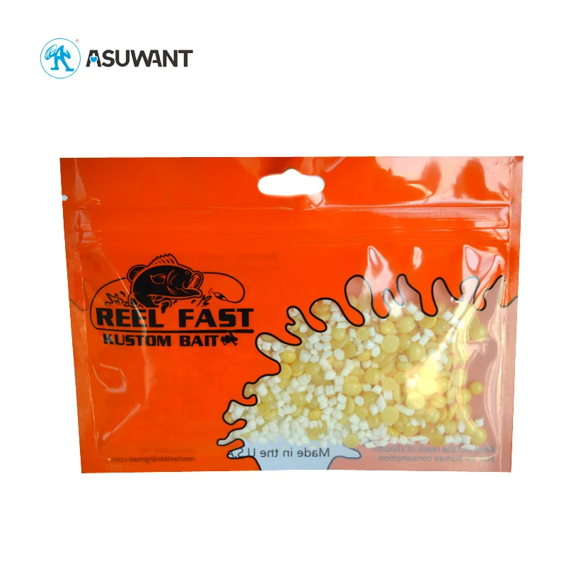 3 Side Sealed Hang Hole dry fish hook packaging packing Pouch Heat Seal Roll Plastic Fishing Bait Lure Bags