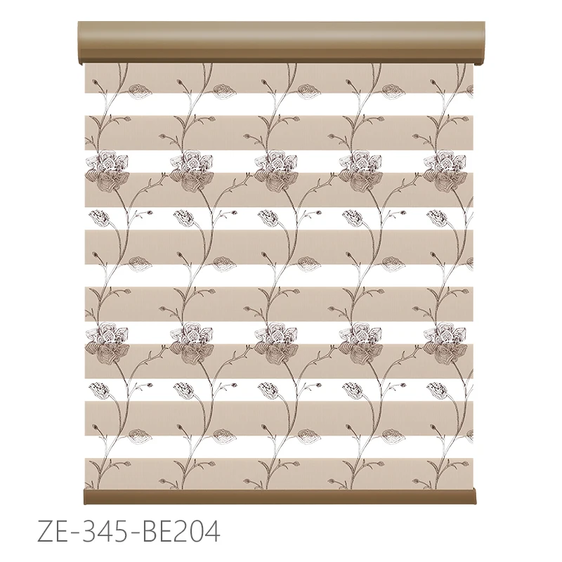 Automatic Electric Blackout Zebra Blinds Manual Window