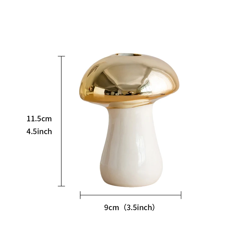 Factory Panic Buying Flower Vase Home Decoration Table Vase  Mushroom Ceramic Vase