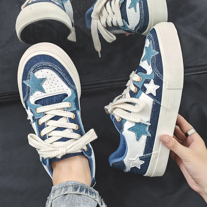 Spring new star retro canvas shoes Breathable sports shoes Fashion couple casual shoes