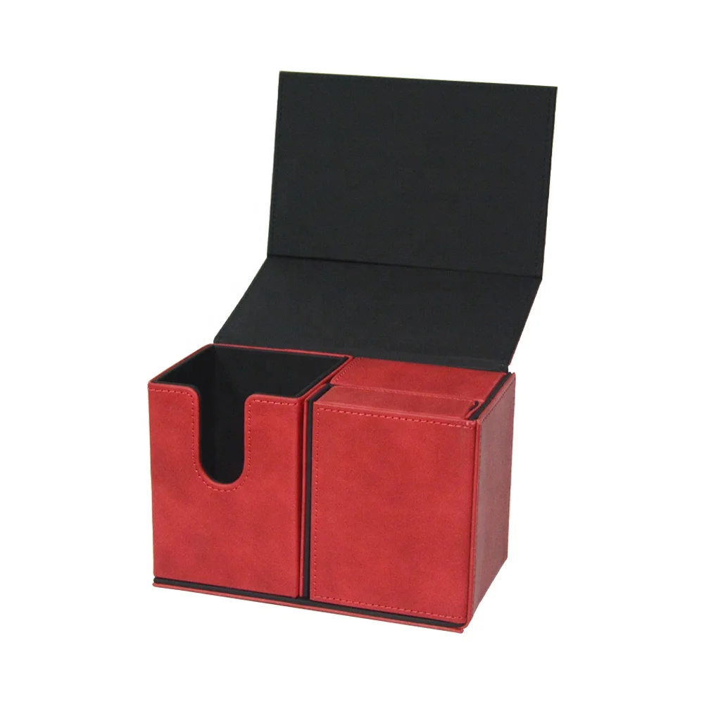 Cardboard Table Game PU Magnetic Case Premium Trading Card Deck Box Storage Yugioh MTG TCG