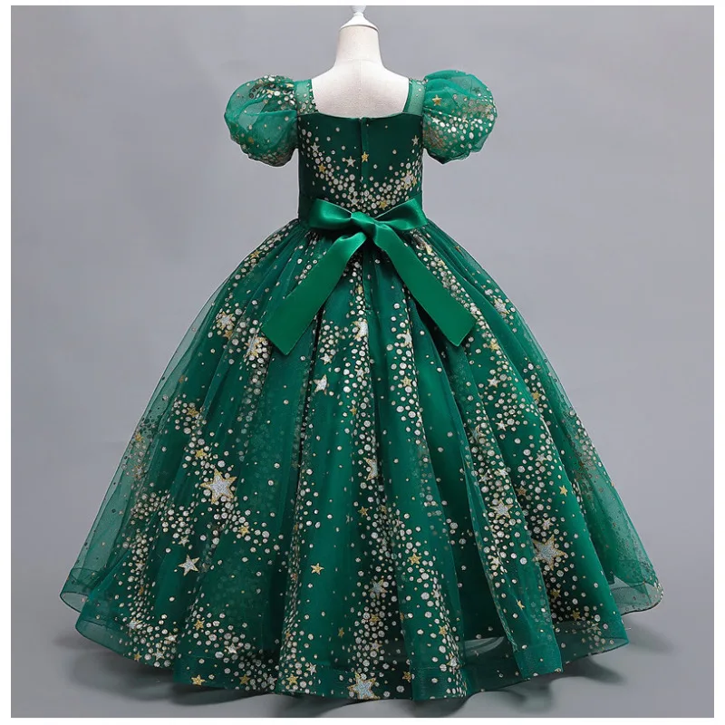 Toddler Girls Dresses 2-12 Years Children Clothing Party Frock Design Elegant Sequin Ball Gowns for Girls 10 Years Old Luxury