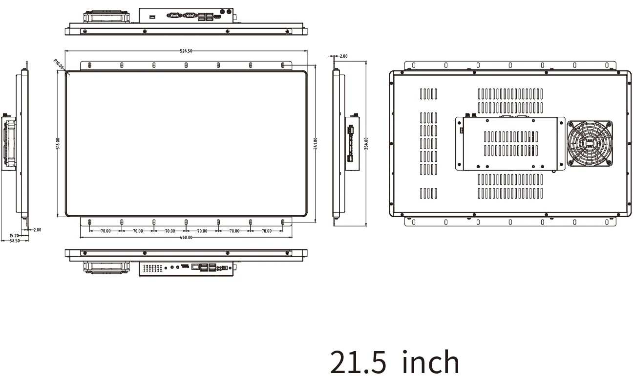 Touch Screen Panel PC All in One Android RK3399 RK3288 Embedded 7 8 10 15 21 Inch Industrial Panel PC Status Storage