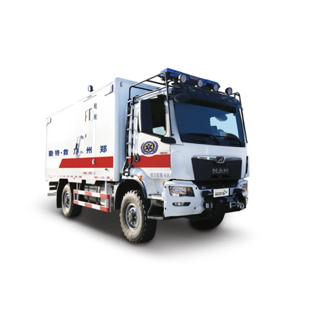 Мощная многоцелевая внедорожная скорая помощь с передовым спасательным оборудованием и экологически чистым интерьером