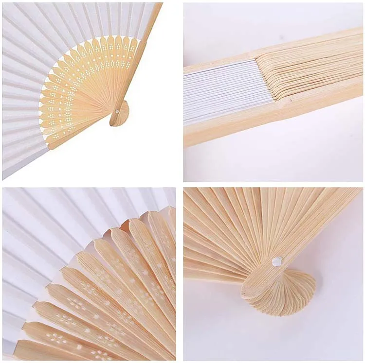 FQ brand summer promotional gift portable custom printed folding logo bamboo hand fan