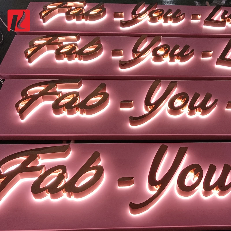 Kexian Custom Electronic Signs Logo Illuminated Led Letter Sign Led Channel Letters Backlit Signs for Office Company Store