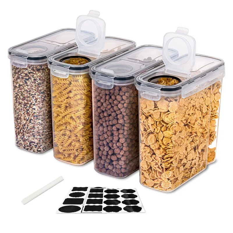 Low Price Promotion 2.5L Multifunction Kitchen Containers Pantry Organization Storage BPA-Free Plastic Scale Food Canister
