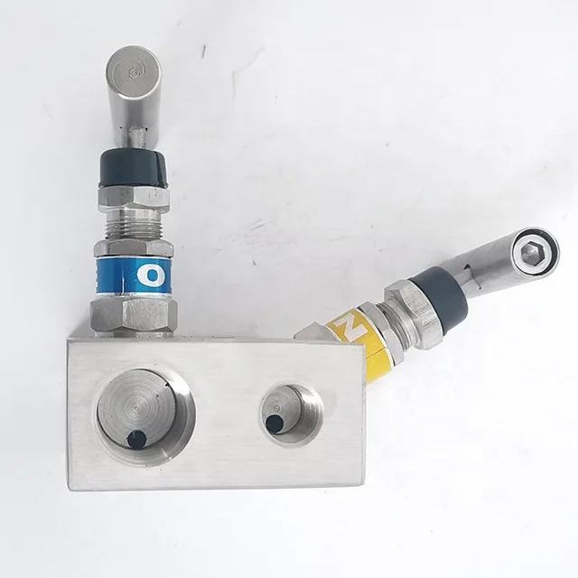 Double Block Female NPT Flange valves 2 Way Manifolds