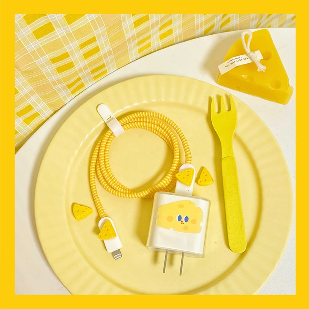 Custom Cartoon Cable Phone Accessories Silicone Mobile Phone Usb Charging Cable Protector