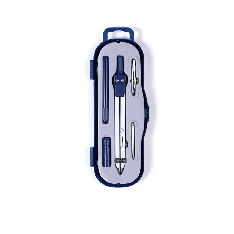 Professional drawing circle compass ruler student multi-functional metal geometry compass set