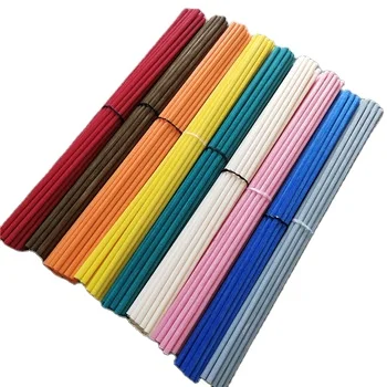 Colorful fiber stick reed diffuser for home aroma essential oil wholesale custom eco-friendly polyester fiber fragrance sticks
