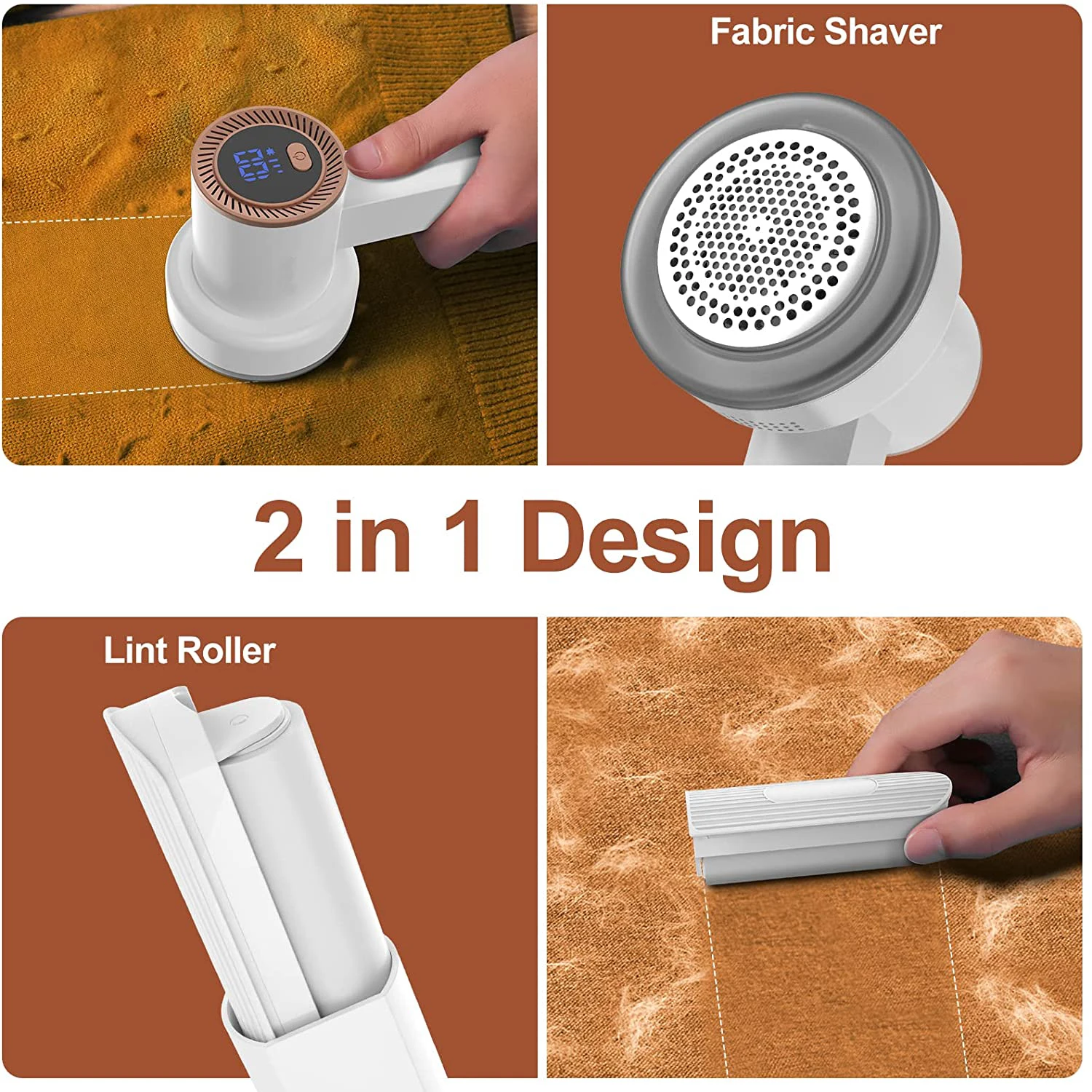 2022 manufacturer supply Sweater Defuzzer 2 in 1 lint remover lint roller