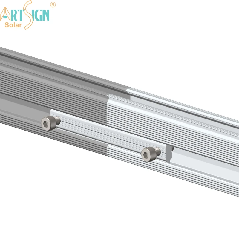 Art Sign PV Support Solar Mounting Structure Aluminum Solar Rail Mount Splice Kit Roof Solar Bracket