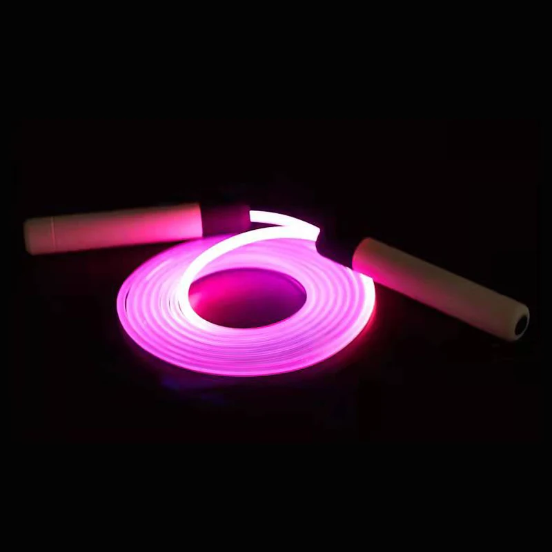 2022 New Style Skipping Kids Adjustable Night Led Light Up 2.8M Luminous Jumping Rope weighted jump rope  cable oemheavy