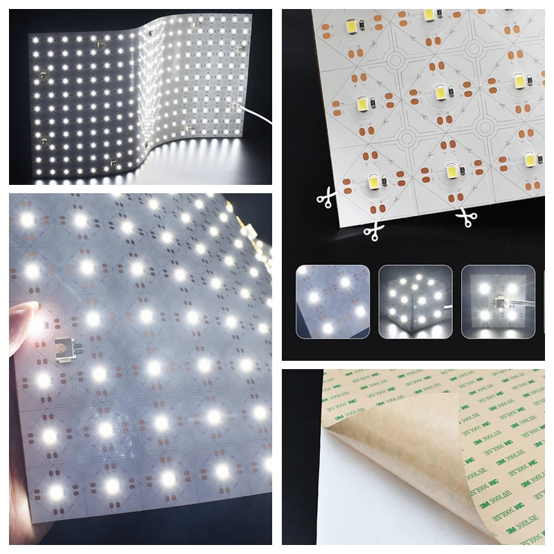 Распродажа гибкие светодиодные световые листы DC24V теплые белые холодные панели CCT RGB RGBW RGBCCT для мраморной подсветки