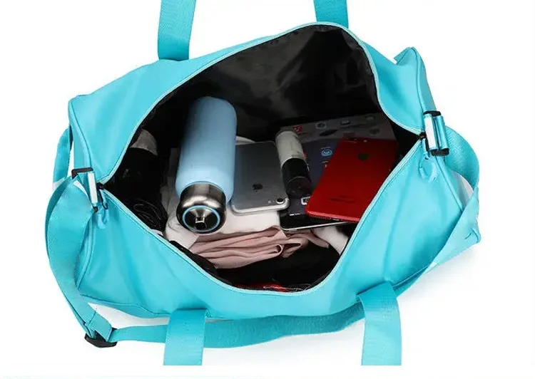 private label luxury beauty duffel bag green color lightweight multipurpose travelling womens sport duffle dance gym bags