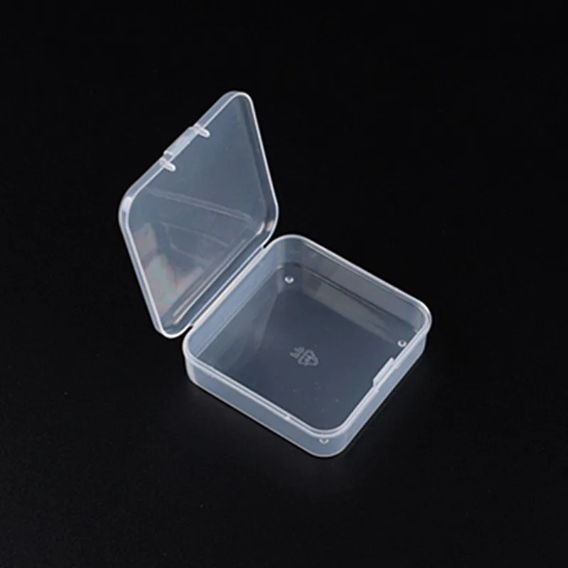 Transparent multi sizes plastic boxes wholesale custom mini jewelry storage box portable pill travel container