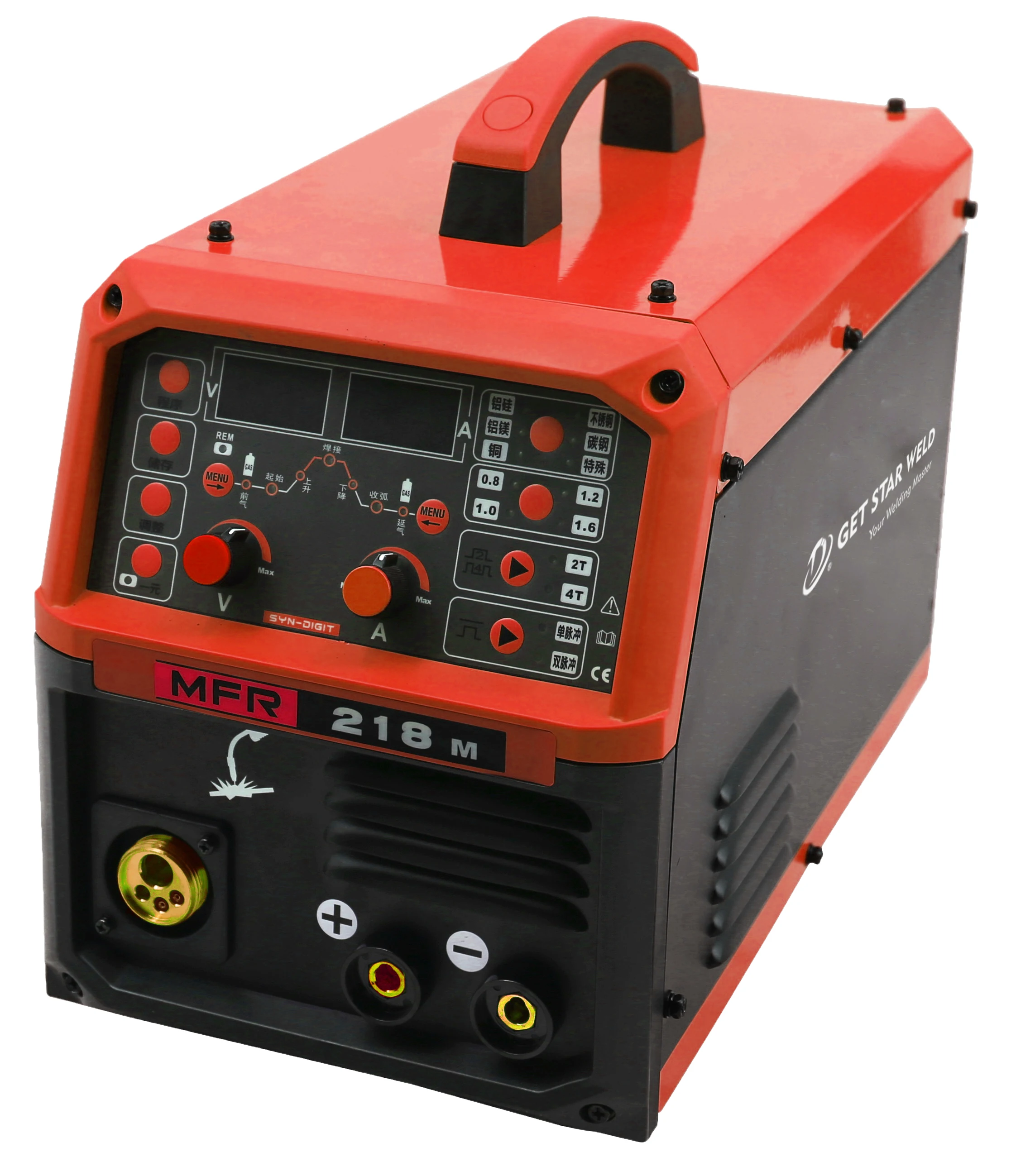  Get Star Weld MFR 218 импульсная нержавеющая сталь без брызг алюминий мини легкий ТИП mig сварочный аппарат с