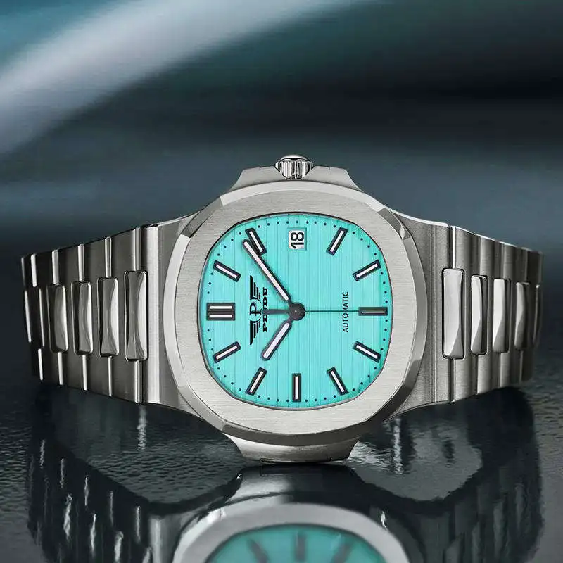 custom logo luxury mechanical Square Design Classic Fashion Wristwatch mechanical movement watches