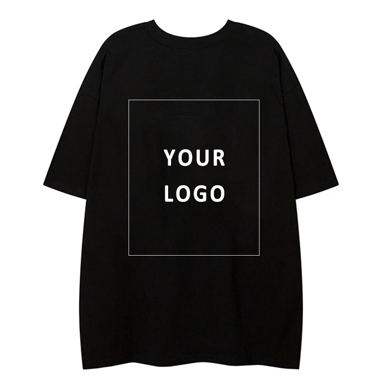 180gsm-230gsm 100% Cotton Plain Oversized Tshirt Heavyweight Custom Foam 3D Screen Logo Men Puff Print Tee T Shirt