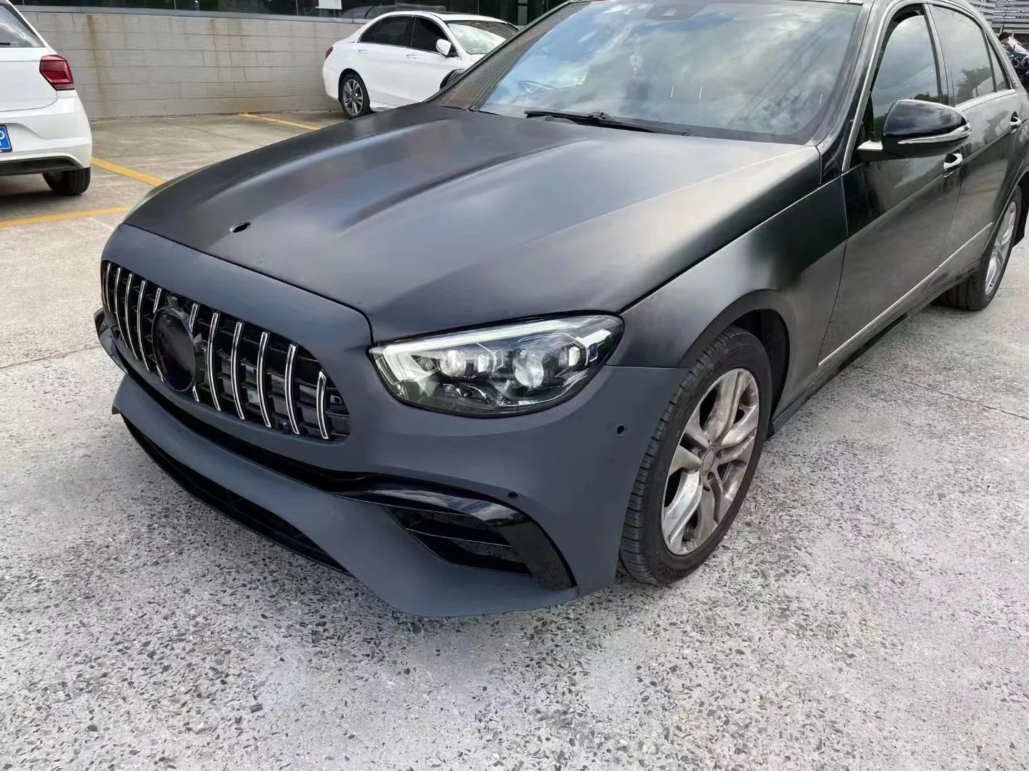 Yaoen W213 Lci E63 Style Car Bumper Hood Bodykit For Mercedes Benz W212 2009-2013 Upgrade Body Kit