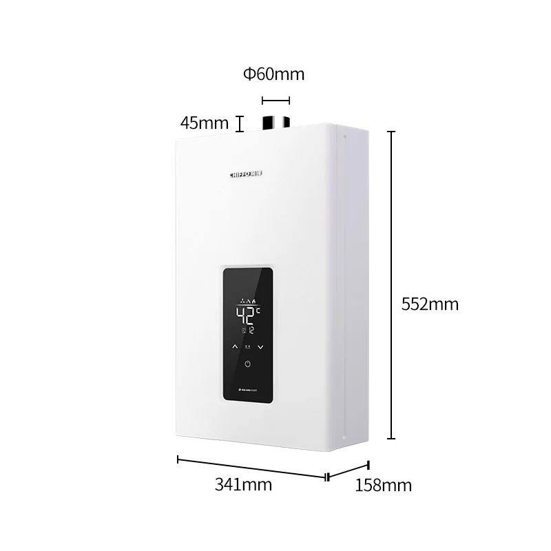 Intelligent 10L 12L 16L Natural Gas Wall-Mounted Water Heater for Bathing Smart Storage Tankless for Household and Hotel Use