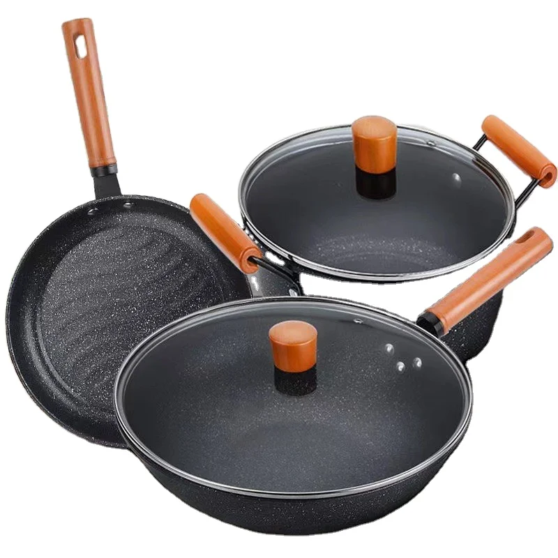 Fashion Stainless Steel Double Short Handle Soup Pot Set with Steamer