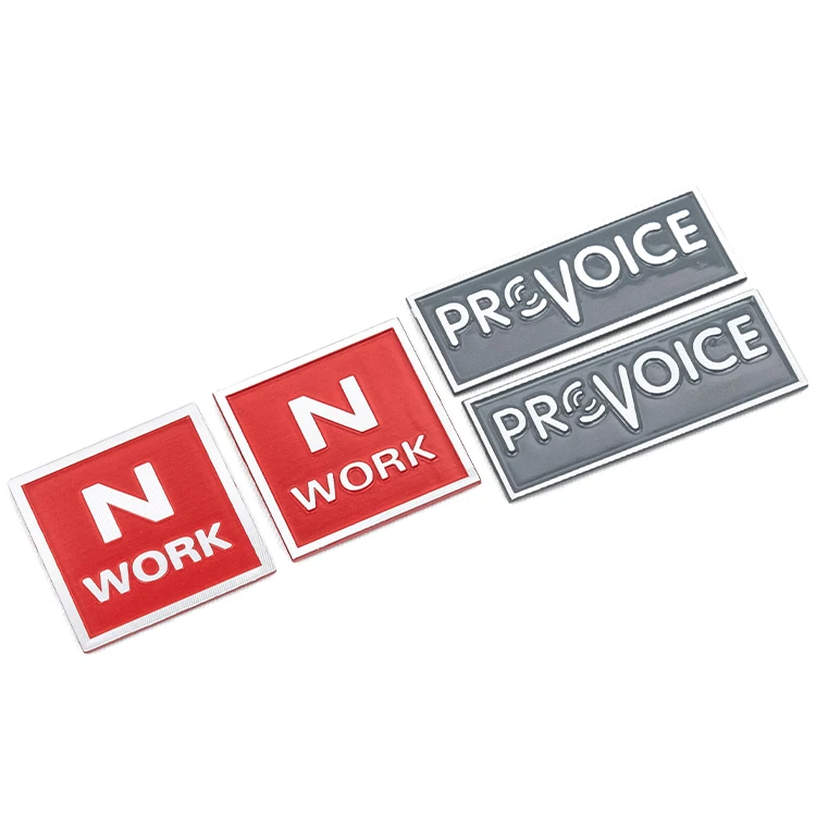 wholesale 3d engraving custom logo metal tag metal crafts logo label Aluminum nameplate name plate for home