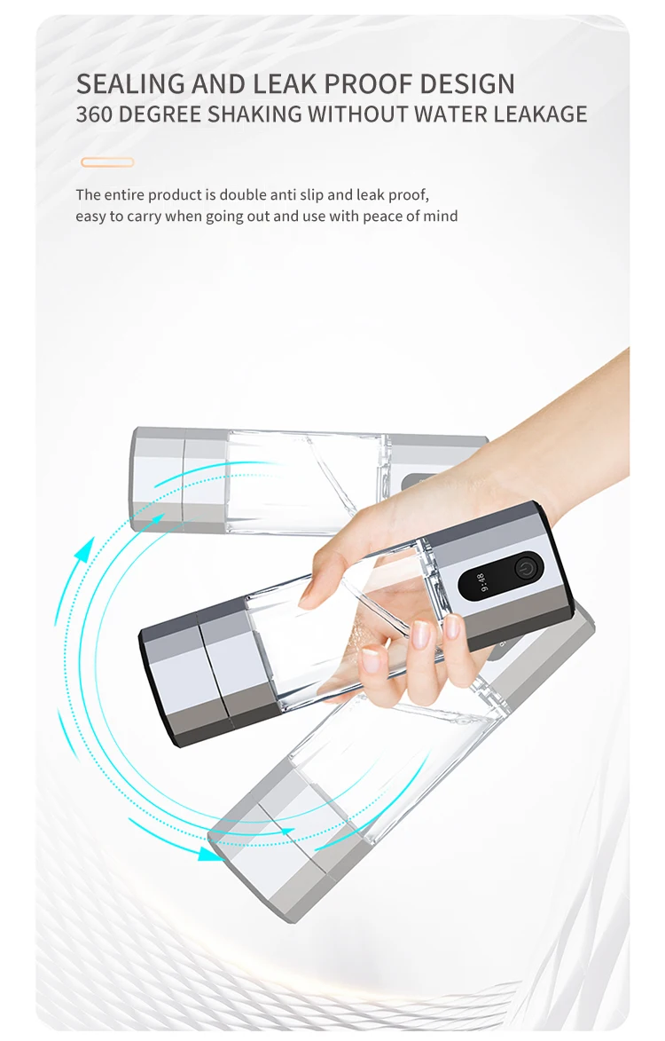 SPE Portable Hydrogen Water Bottle Colorful and Customizable 6000/10000 Ppb USB Powered Type Cold for Household Use