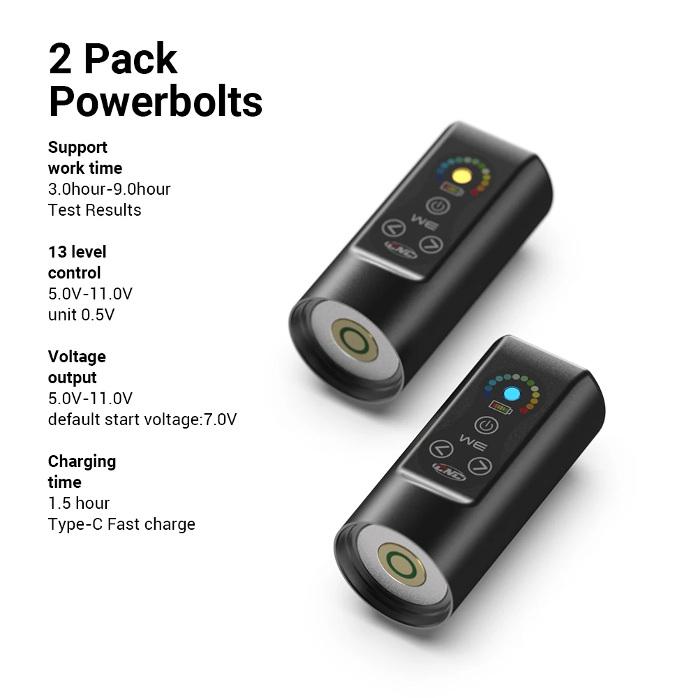 CNC Professional Wireless Tattoo Pen Rotary Tattoo Pen with Dual Batteries for Body Art