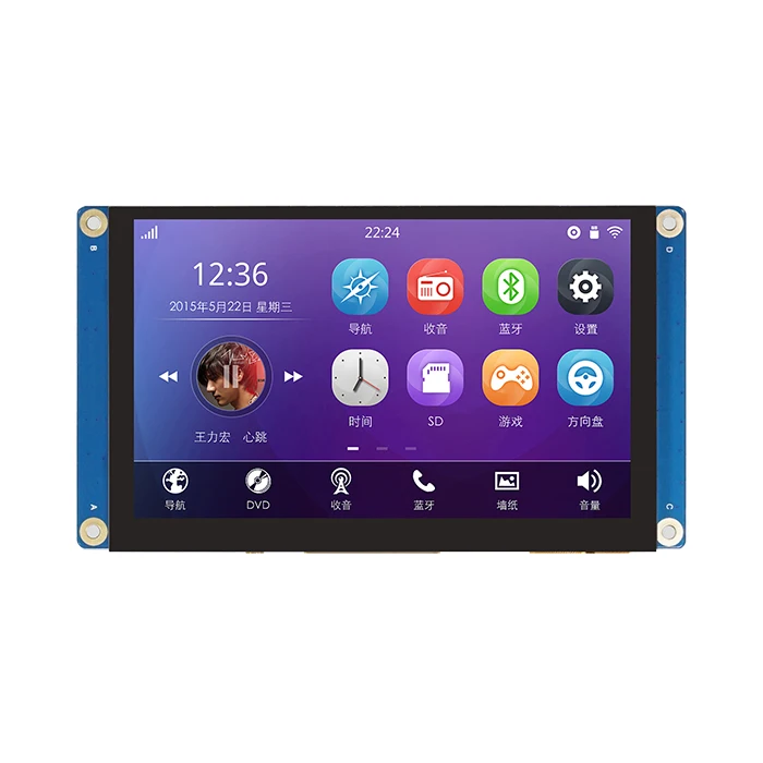 5 inch 800*480 RGB+I2C&LVDS+I2C 40PIN display module with multi-touch capacitive touch screen
