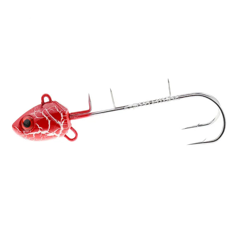 Sportpro Jig Head Fishing Slow Fall Pitch Saltwater Vertical Lead Fishing Lures Hook round ball jig head Tenya Jig Head