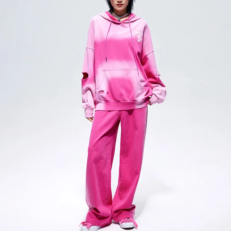 Custom hoodies for women stylish wash oversized hoodie women