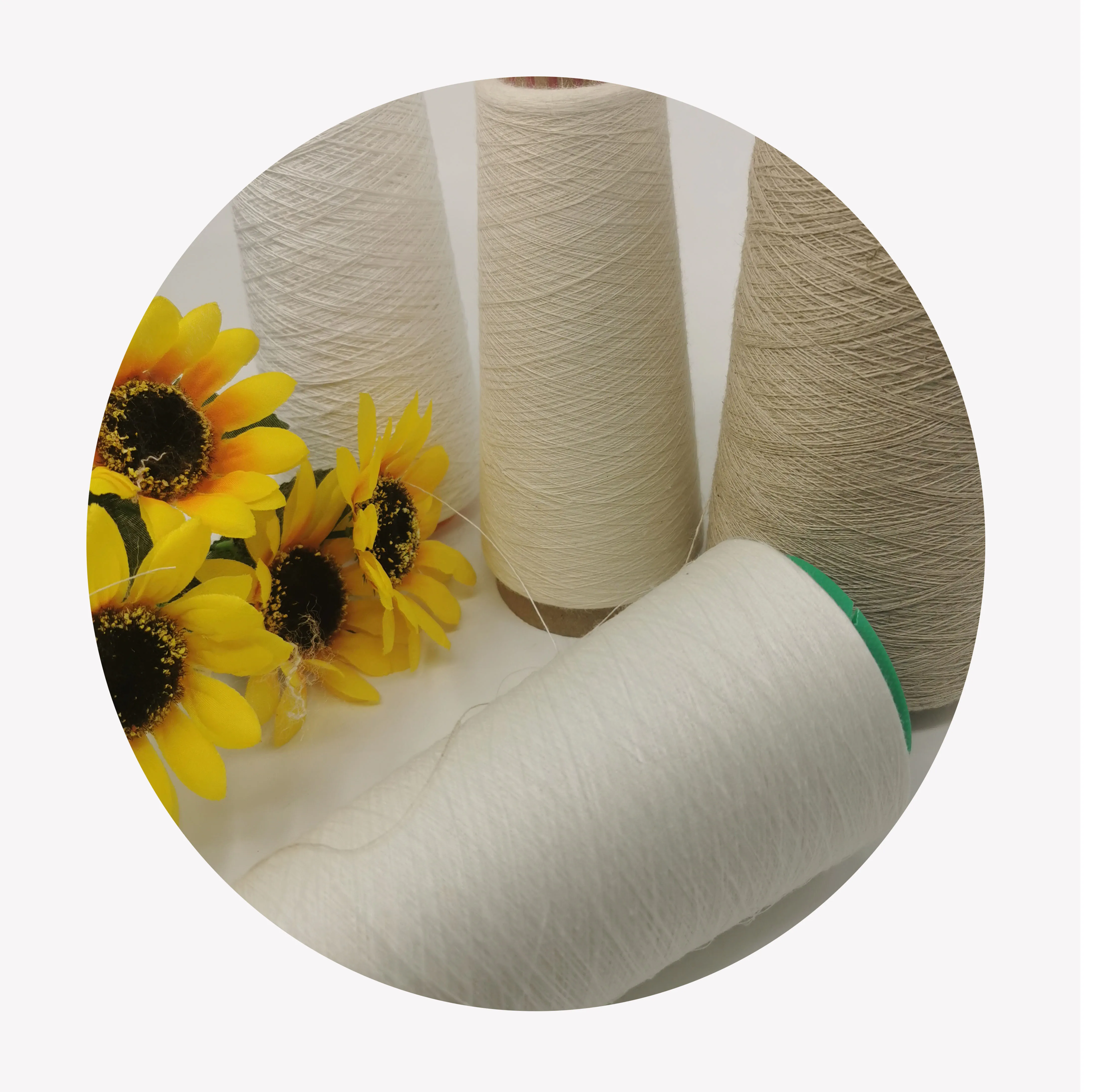 Китайская льняная пряжа для плетения по хорошей цене