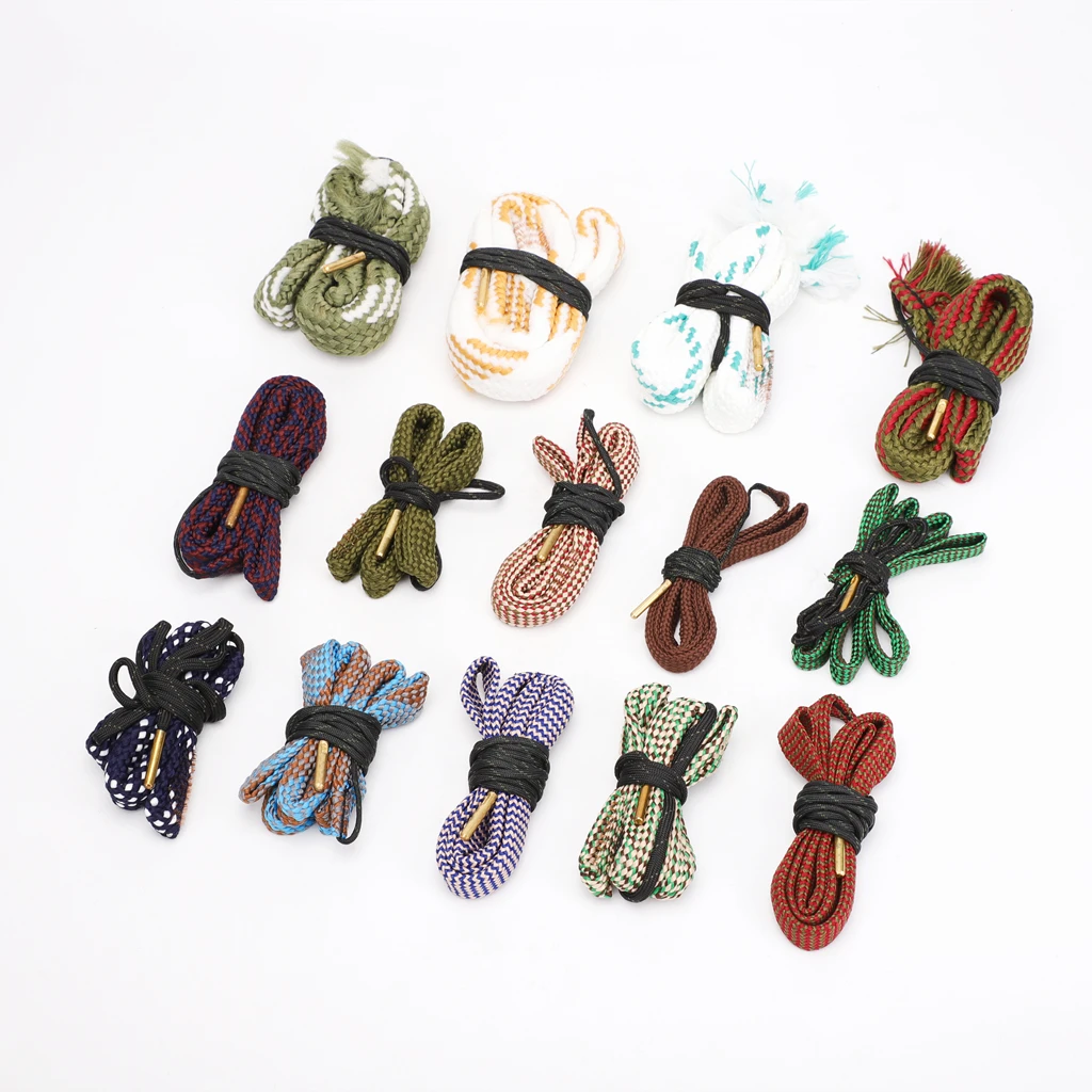 Gun Cleaner for .223 5.56mm/.22/9mm/.380/12 GA/.30/.308/.44 Cal Gun Cleaning Rope Bore Cleaner