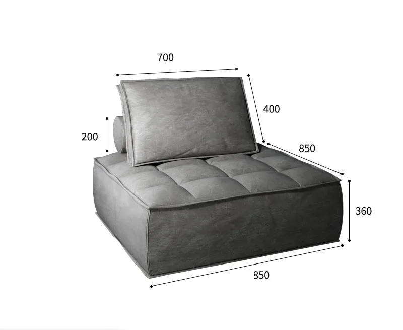  Wholesale Living Room Furniture Fabric Square Rebound Sponge Corner Sofa Modern Lazy Lounge