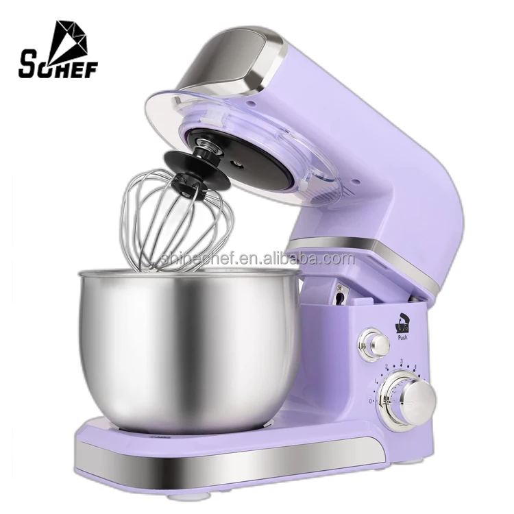 Counter Top Purple Dough Mixer Cake Mixers Domestic Food Planetary  Mixer For Bakery