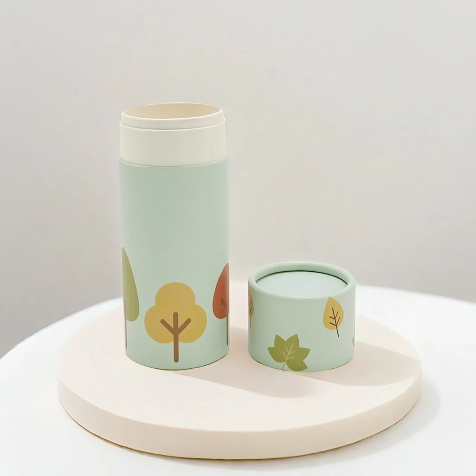 Custom biodegradable Eco-friendly material round cardboard kraft packaging paper cylinder sieve tube for food