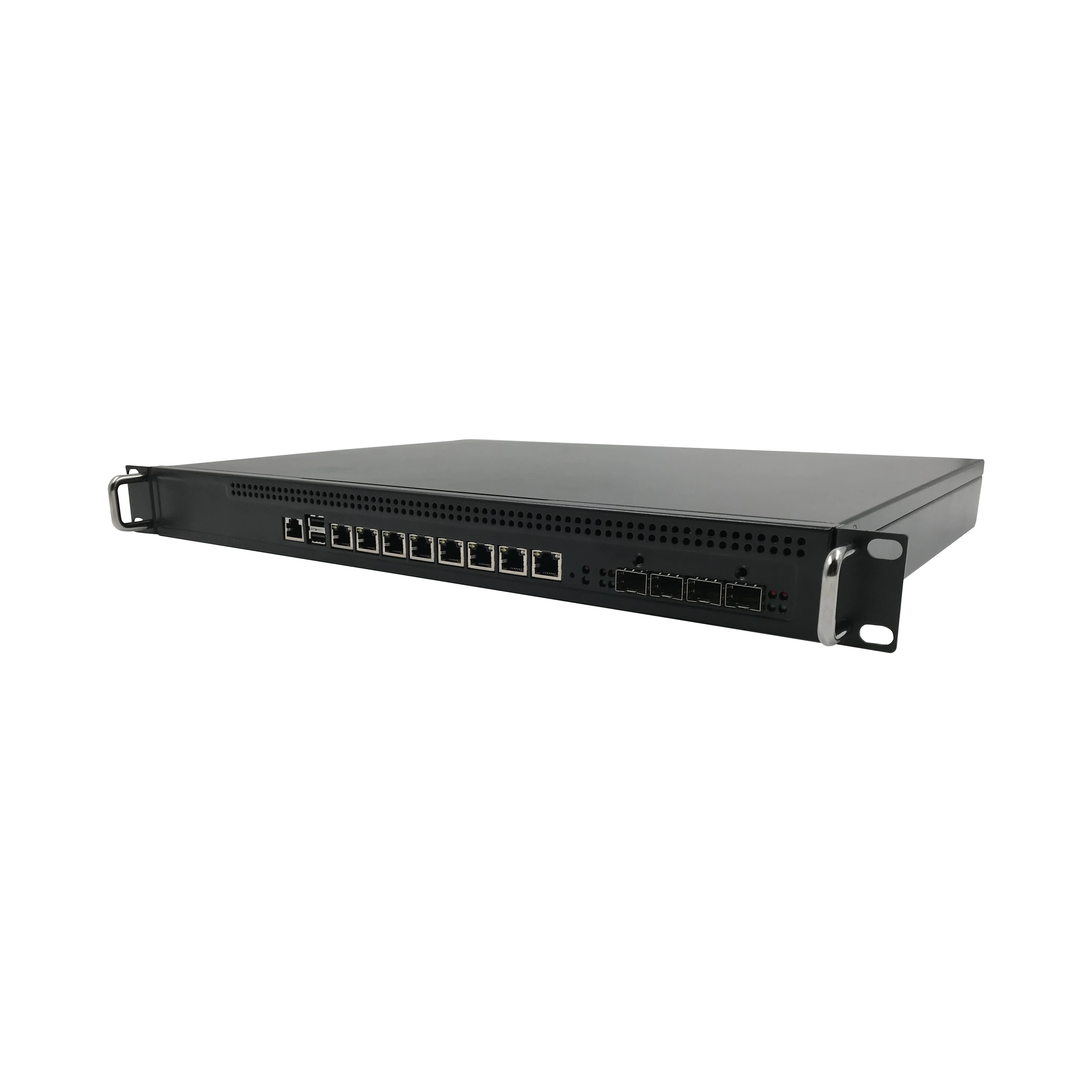 1U Rackmount Network Appliance with Intel Core i3/i5/i7 or Xeon E3 1200 v3/v4 processors,  4 x 10 GbE SFP, mSATA