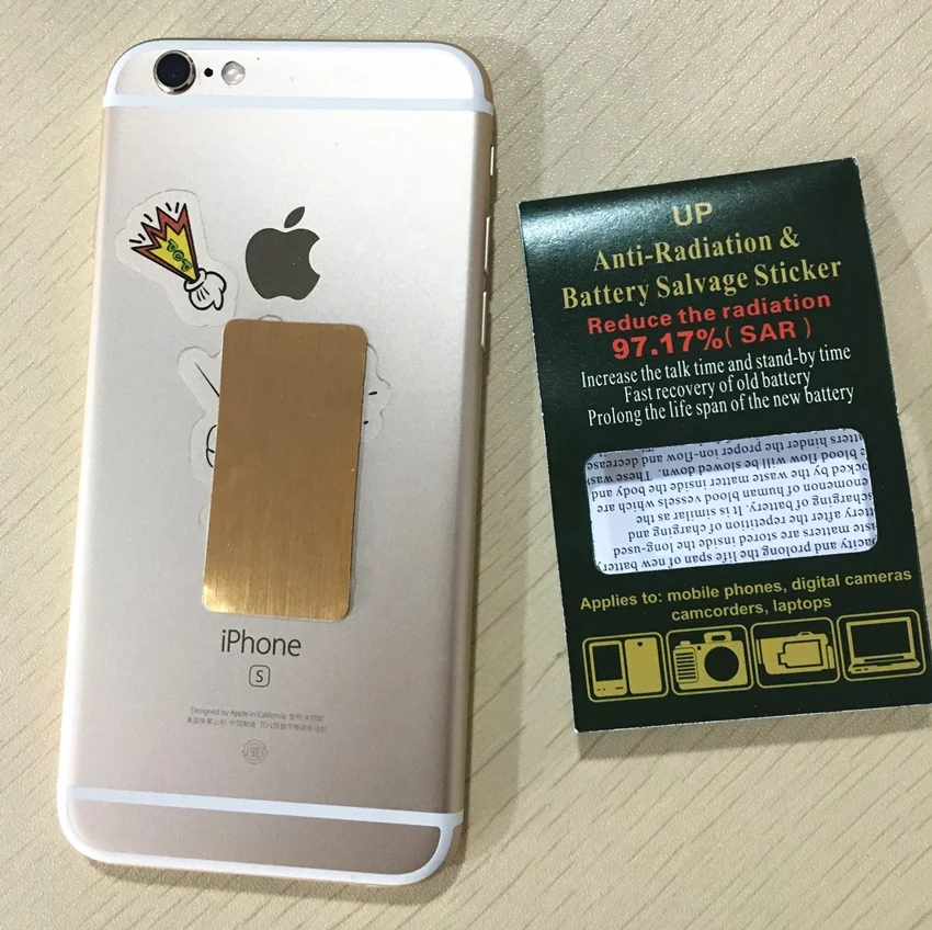 anti radiation sticker Rectangle 48mm*24mm anti electromagnetic radiation 2000cc shungite phone sticker anti radiation