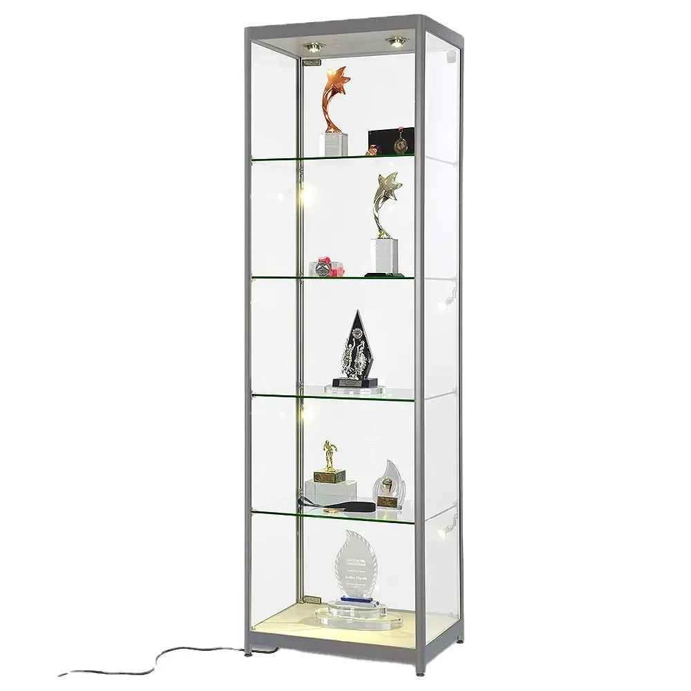 Горячая распродажа, металлическая рамка, витрина для дисплея в башне, стеклянная витрина для розничной торговли