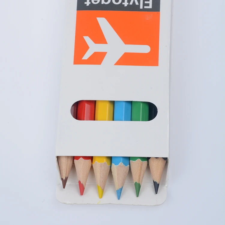 Mini Color Pencil Set with Box Drawing Colour Pencils for Kids Mini Colouring Pencil and Paper Pack