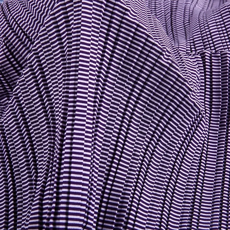 
textile wholesale moss crepe 4 way spandex woven crepe polyester crepe fabric stripe dress material 