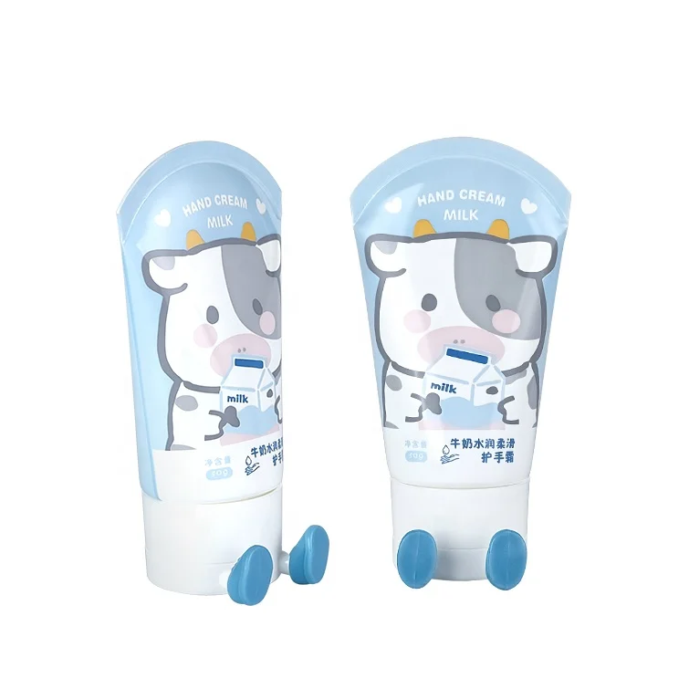 70g 100g 120g 140g 160g PE ABL PBL Wholesale Cosmetic Flip top cream packaging tube Lovely children skincare tube
