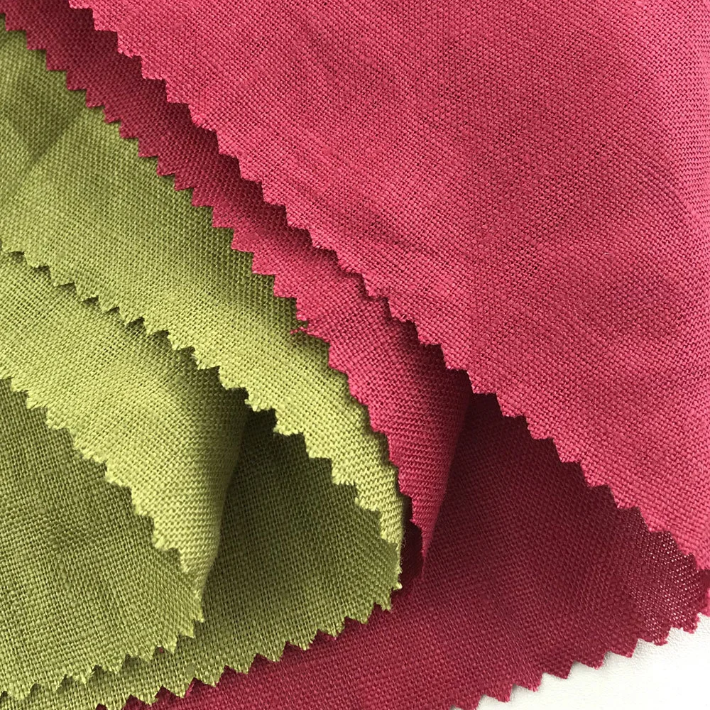 
Leesourcing-Super Thin and Breathable Organic 100% Hemp Fabric Woven Bamboo Wholesale For Baby Clothing 